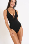 Maillot de bain 1 pièce noir SUZELLE ESTANY.