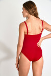 Maillot de bain 1 pièce rouge ruby MICHELA LAVANDOU